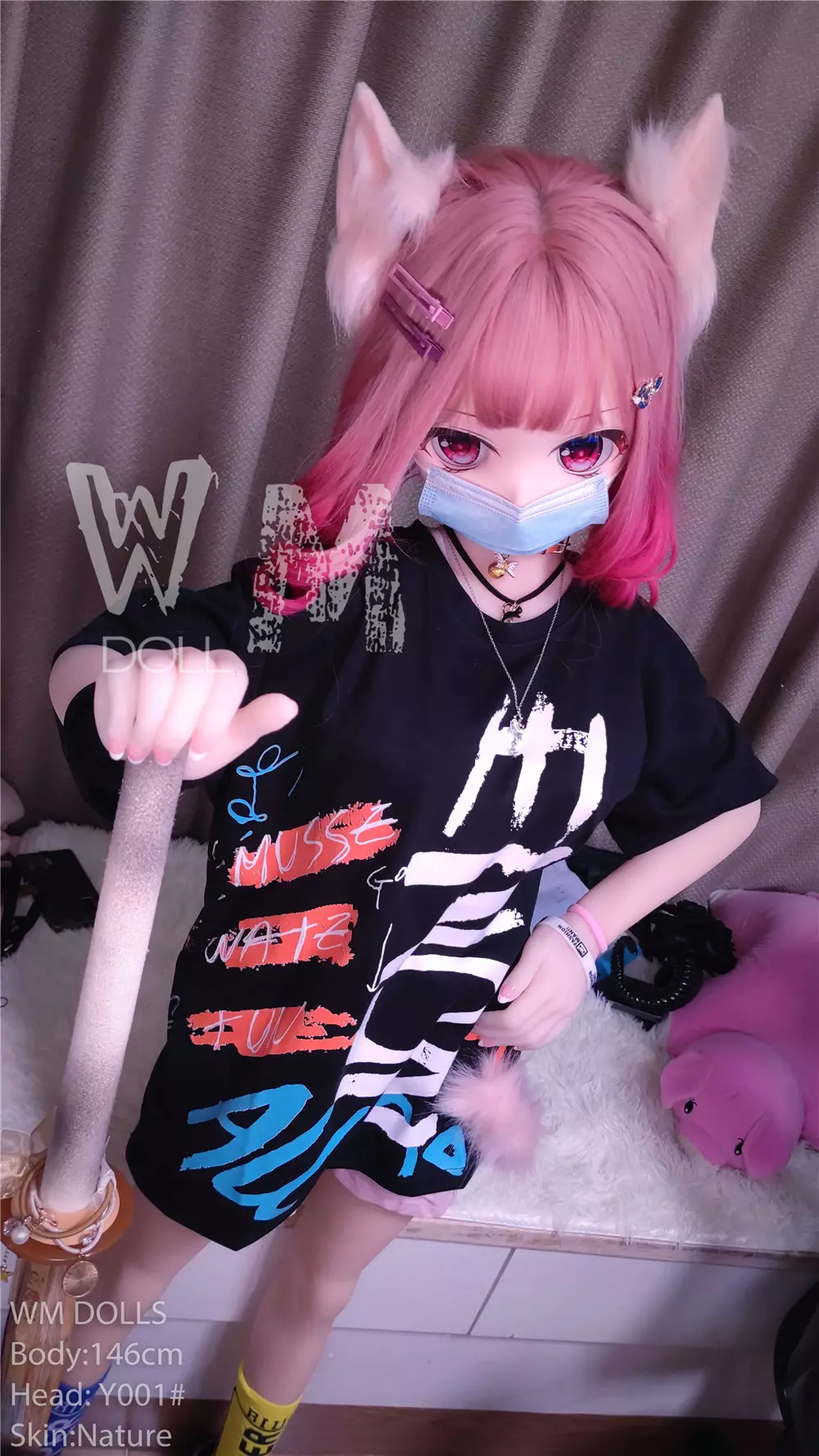 WM S-TPE 146cm Anime TPE Sex Doll with PVC Head #Y001